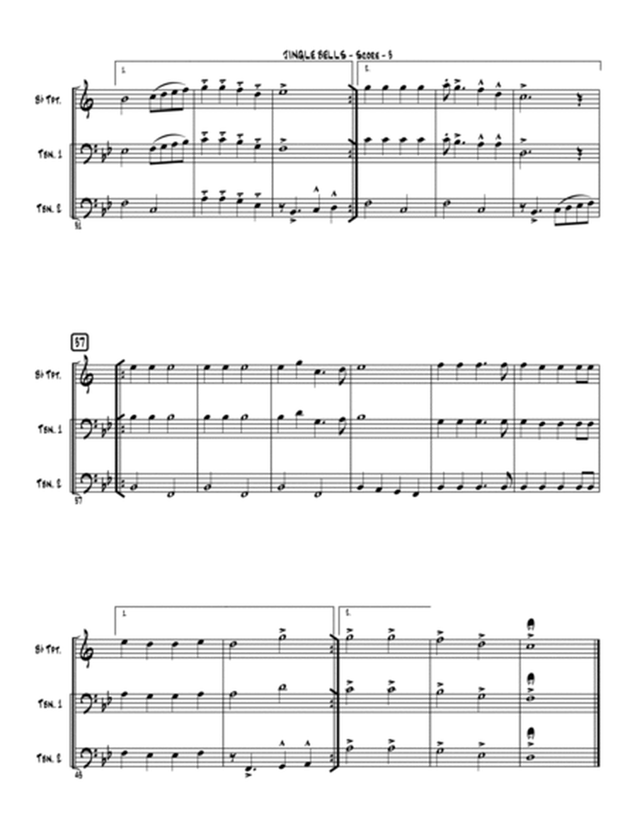 Jingle Bells - Trumpet, 2 Trombone (Brass Trio) image number null