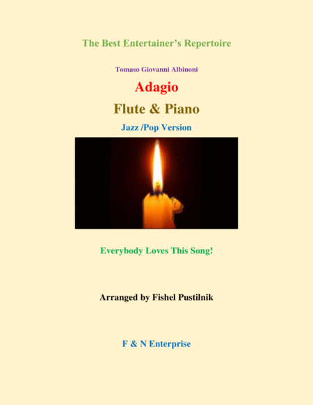 "Adagio" by Albinoni for Flute and Piano-Jazz/Pop Version image number null