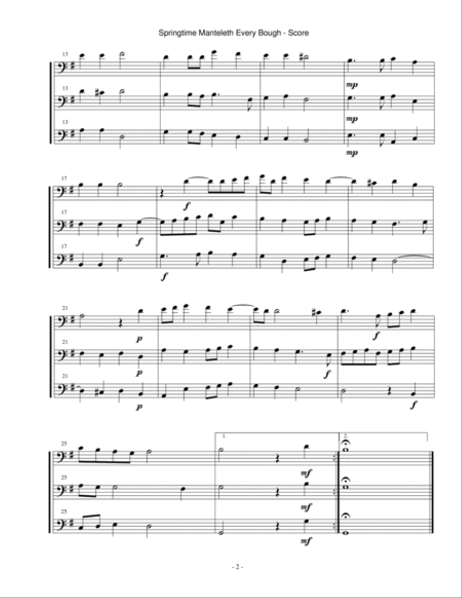 9 3-Part Canzonettas by Thomas Morely 3-Part scores gallery preview page 2