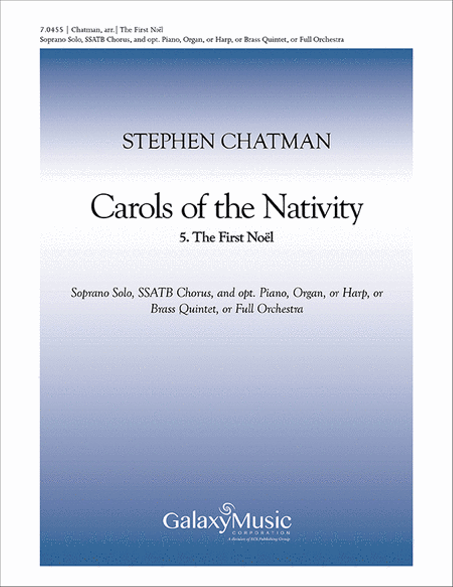 Carols of the Nativity: 5. The First Noel (Choral Score) image number null