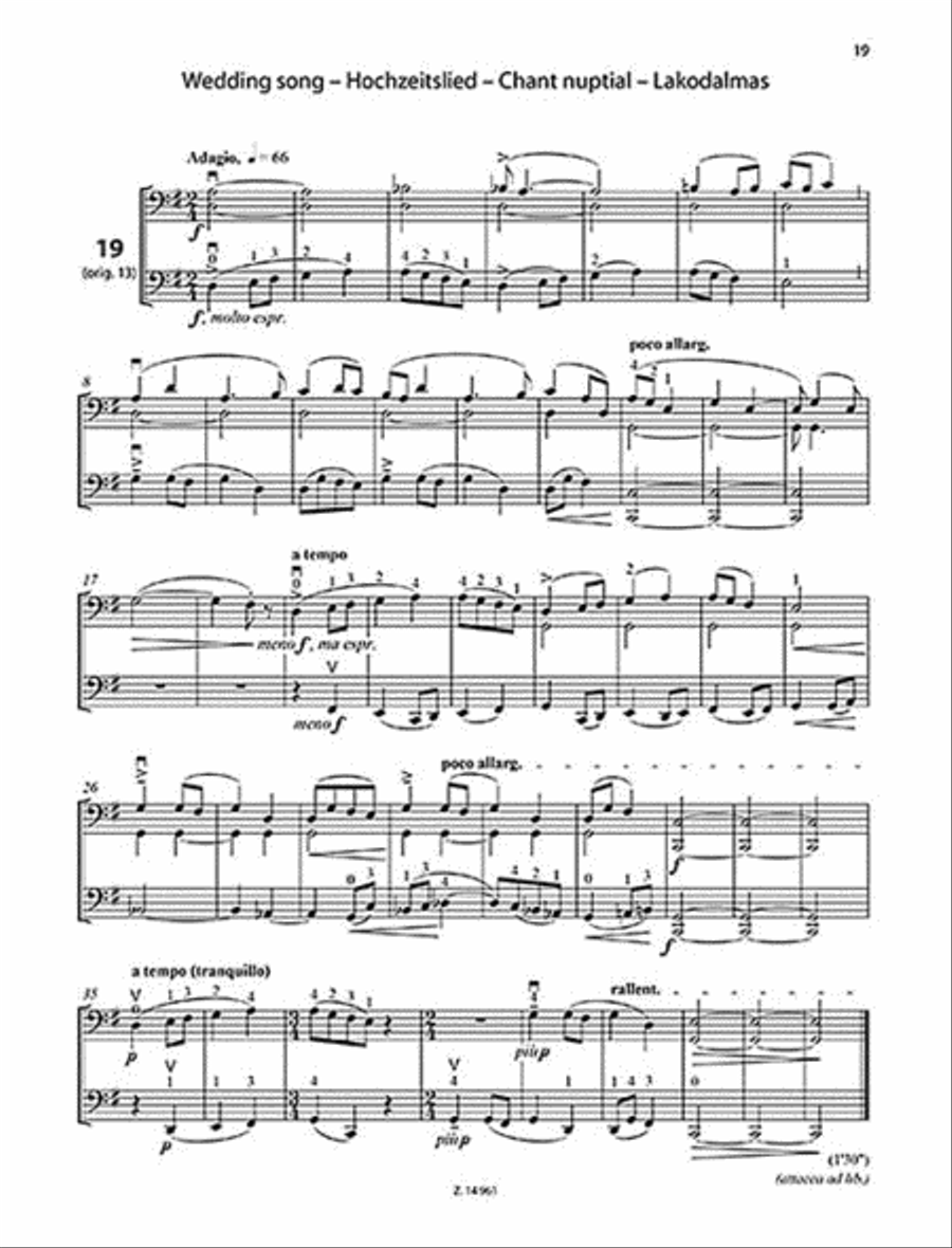 33 Duets for Two Violoncellos String Duet scores gallery preview page 4