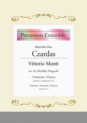 Book cover for Czardas(Csárdás) for Marimba Duo
