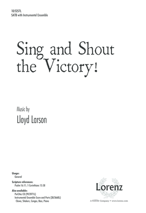 Book cover for Sing and Shout the Victory!