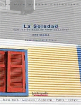 Book cover for La Soledad for Bass Clarinet and Piano