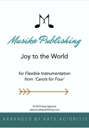 Book cover for Joy to the World - Flexible Instrumentation