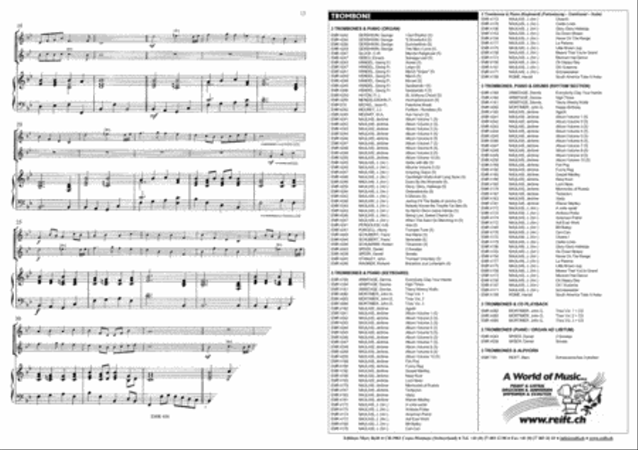 Ave Maria (Bach-Gounod) / Halleluja (Handel) / Trumpet Voluntary (Clarke) Trumpet scores gallery preview page 5