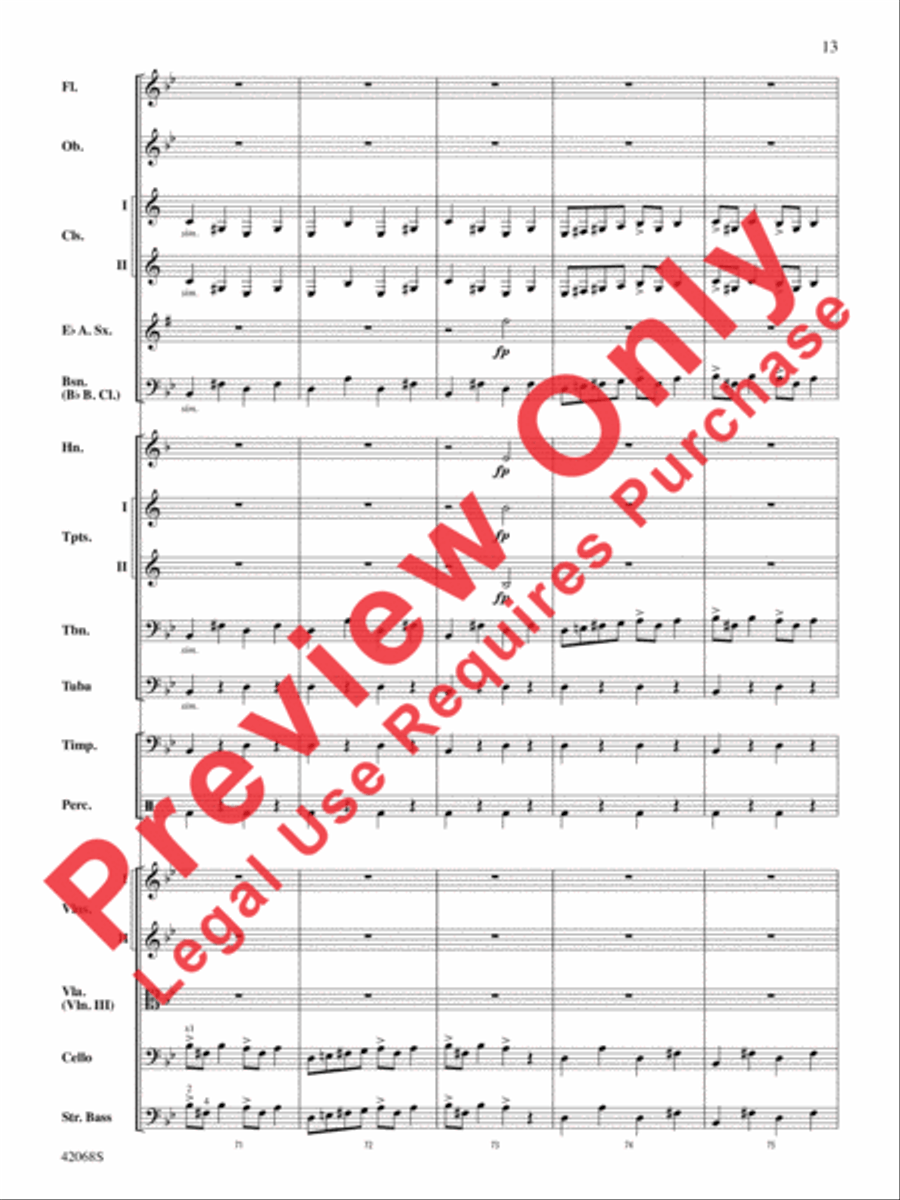 Peer Gynt Suite Selections Full Orchestra scores gallery preview page 14