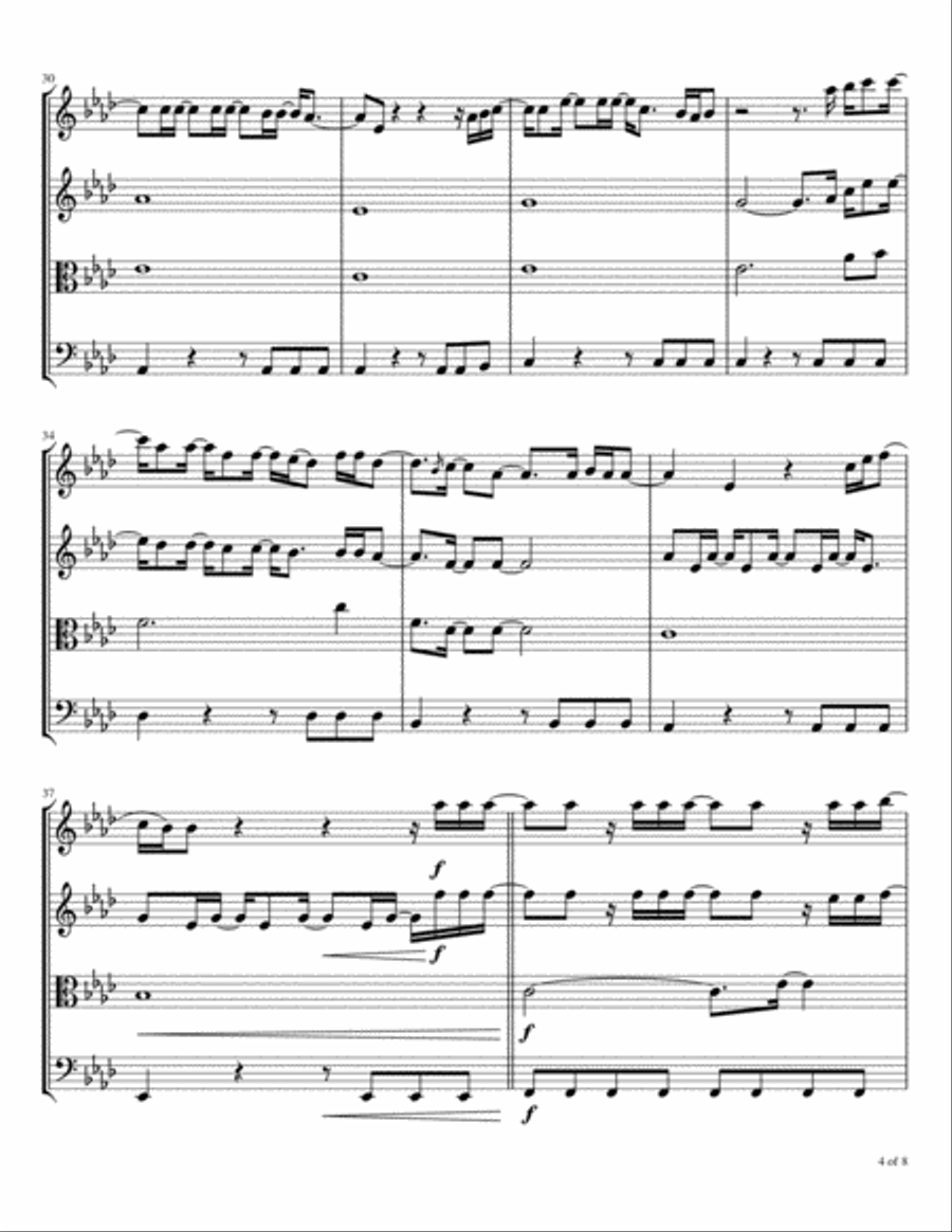 There Was Jesus String Quartet scores gallery preview page 5