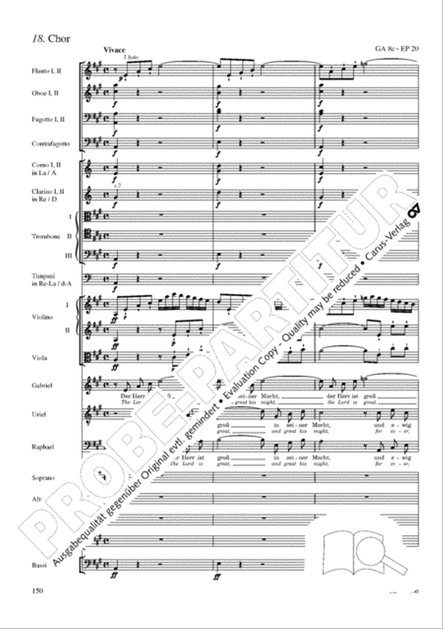 The Creation (Die Schopfung) 4-Part scores gallery preview page 170