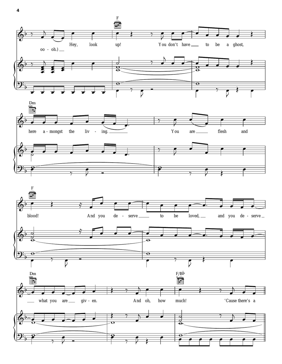 Third Eye Piano, Vocal, Guitar scores gallery preview page 4