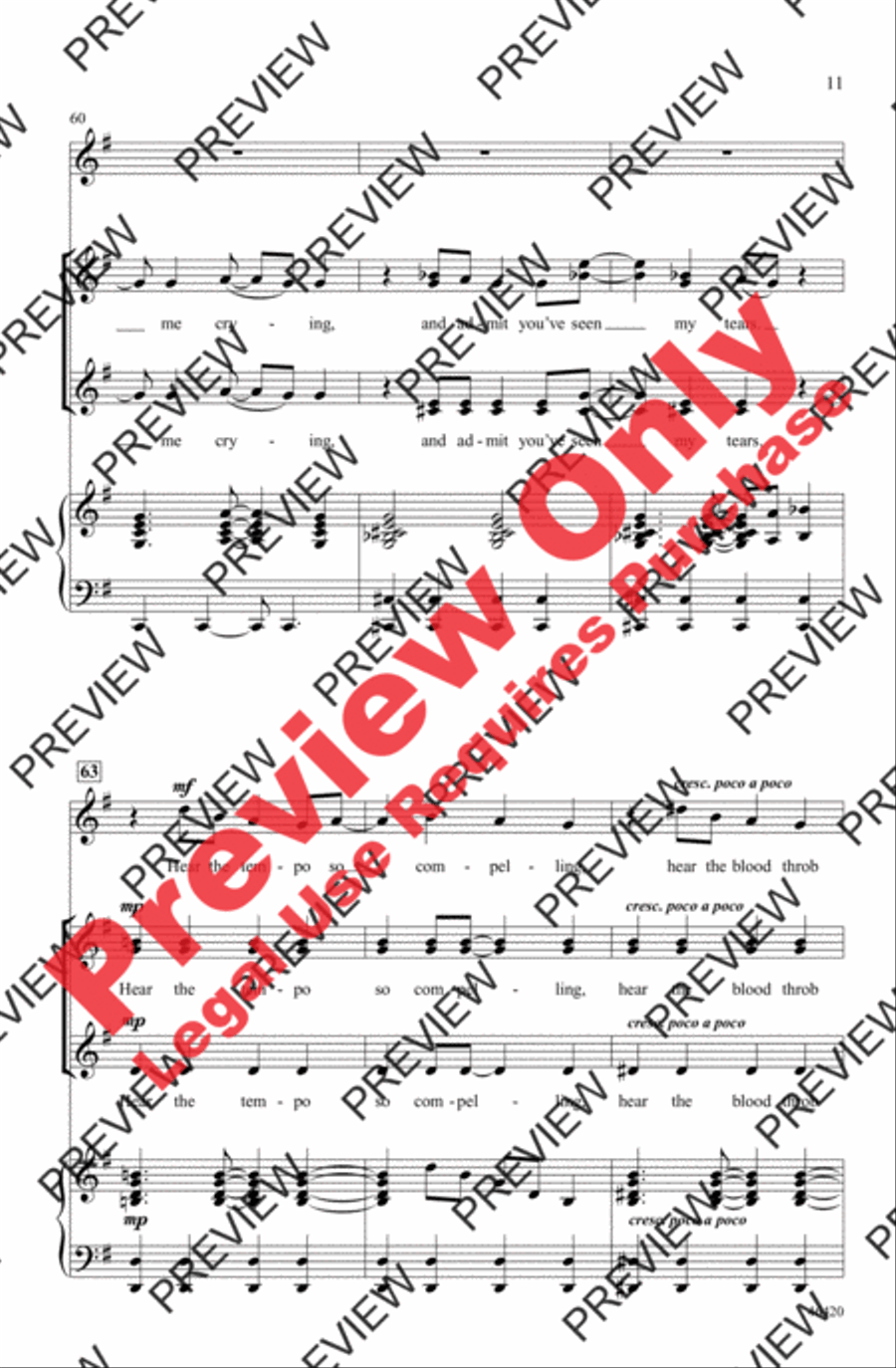 Equality Women's Choir scores gallery preview page 11