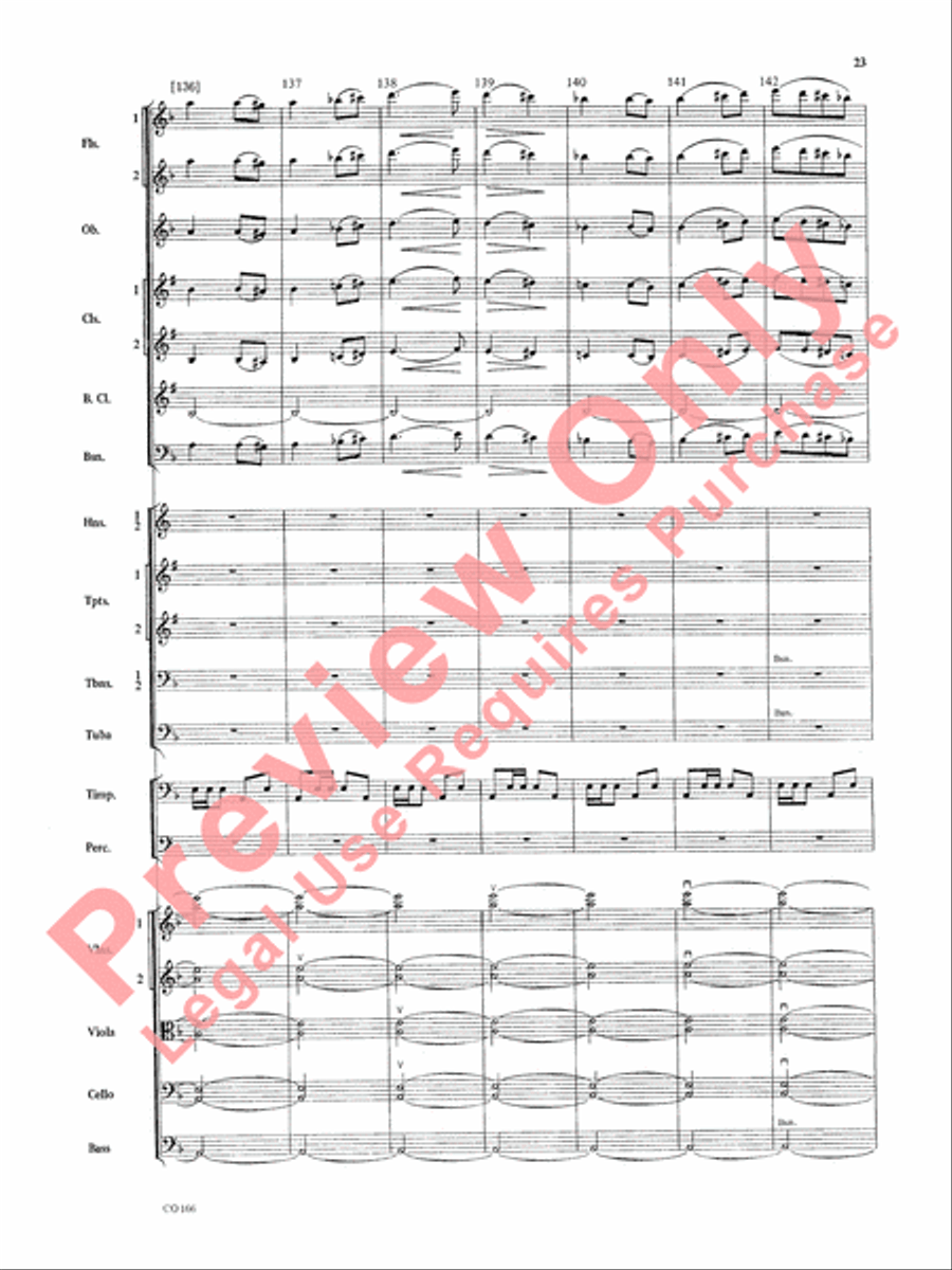 Bacchanale from Samson & Delilah (Score Only) Full Orchestra scores gallery preview page 26
