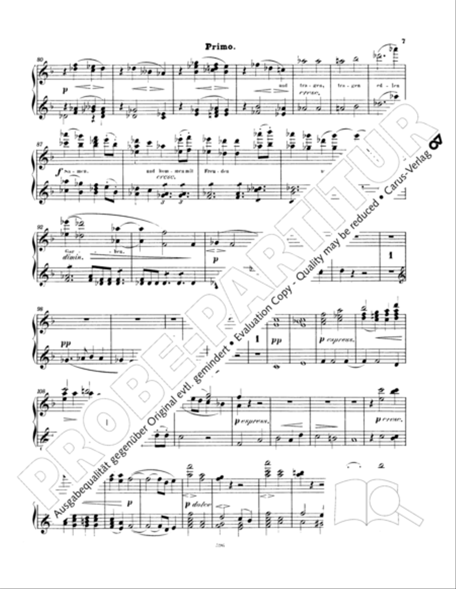 Ein Deutsches Requiem (German Requiem) Piano Duet scores gallery preview page 16