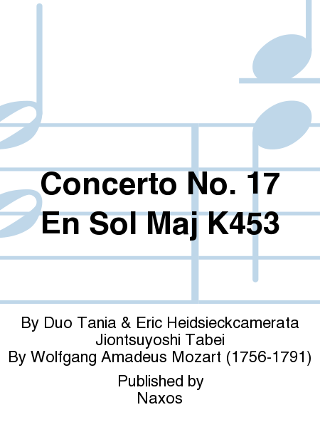 Concerto No. 17 En Sol Maj K453