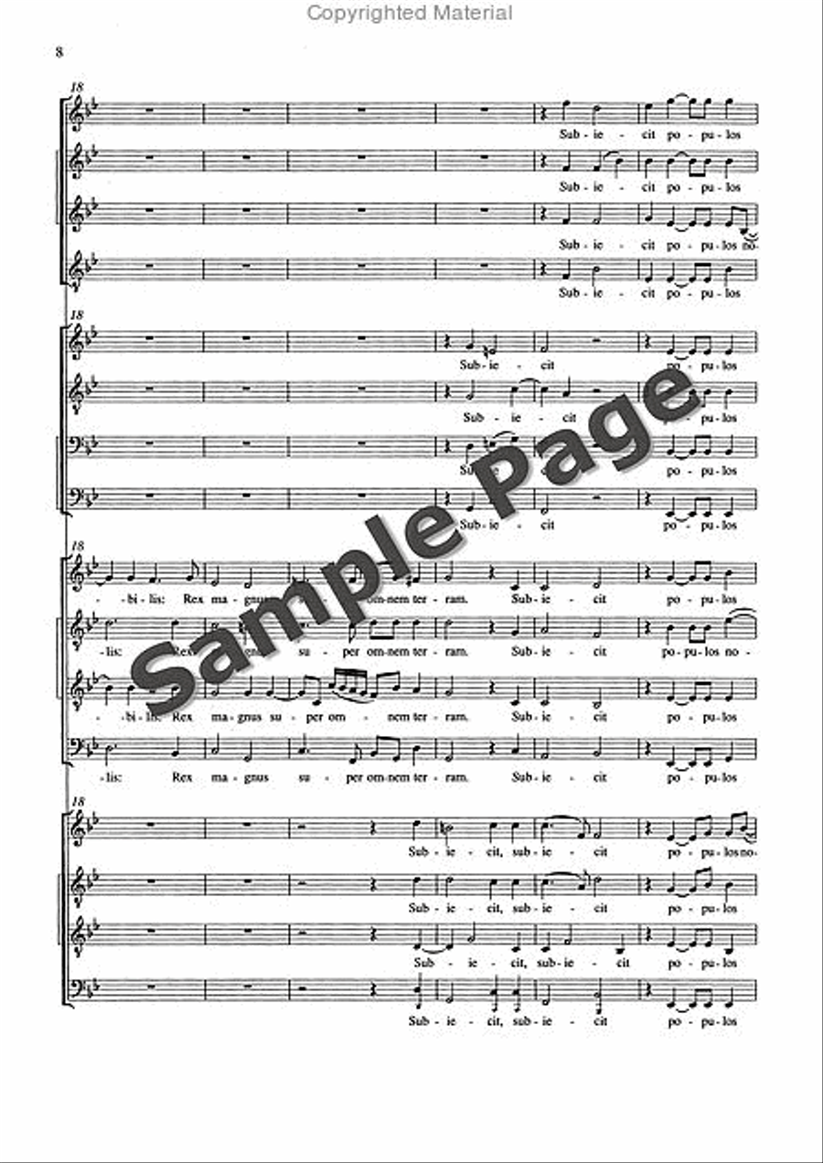 Omnes gentes plaudite Omnes gentes plaudite Mixed Choir scores gallery preview page 9