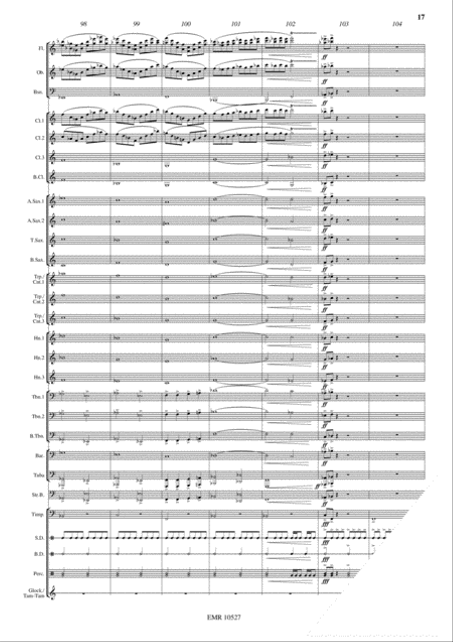 Pyramid Of Cheops Concert Band scores gallery preview page 18