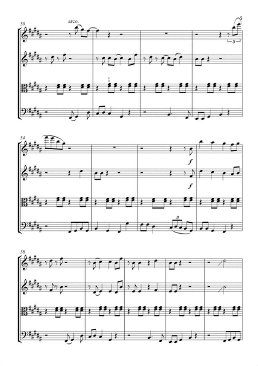 Don't Worry, Be Happy Don't Worry, Be Happy String Quartet scores gallery preview page 5