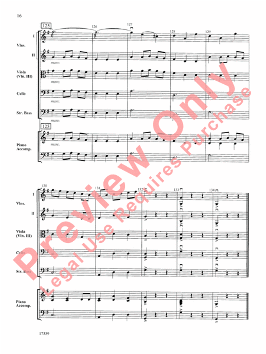 A Christmas Suite String Orchestra scores gallery preview page 17