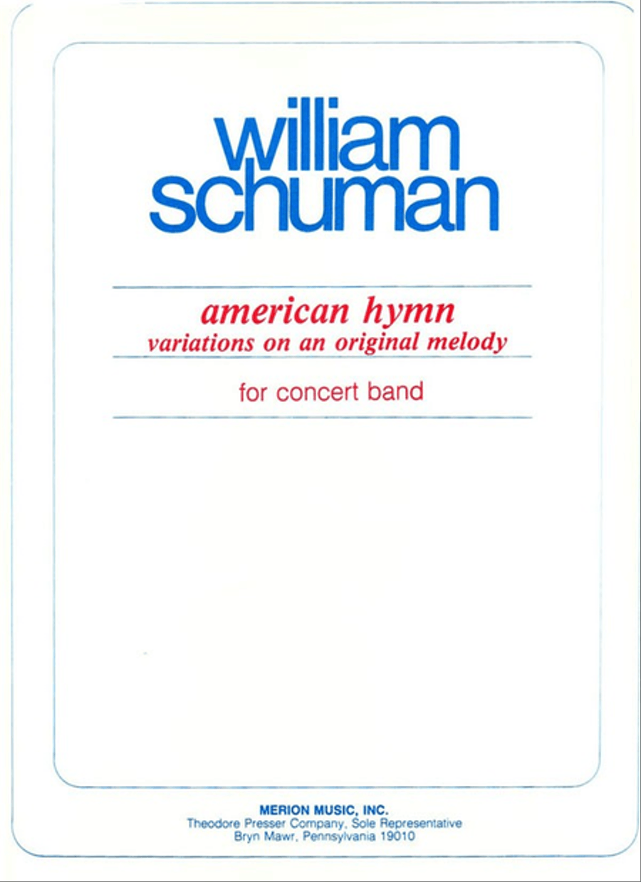 American Hymn Concert Band scores gallery preview page 1