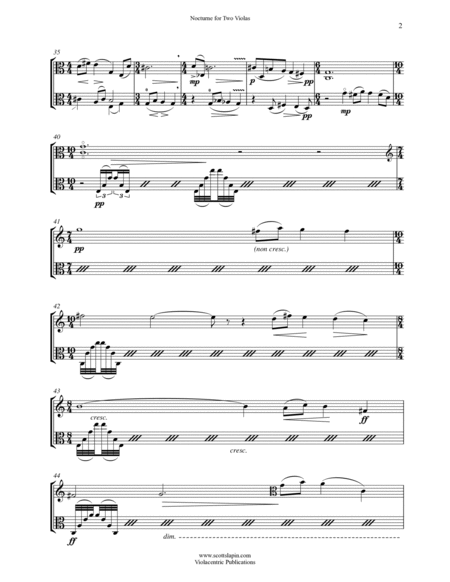 Four Duos for Two Violas Book 4 (includes Nocturne, In Memoriam, Intermezzo, & Serenade)