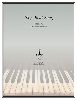 Book cover for Skye Boat Song (Theme from "Outlander") (late intermediate piano solo)