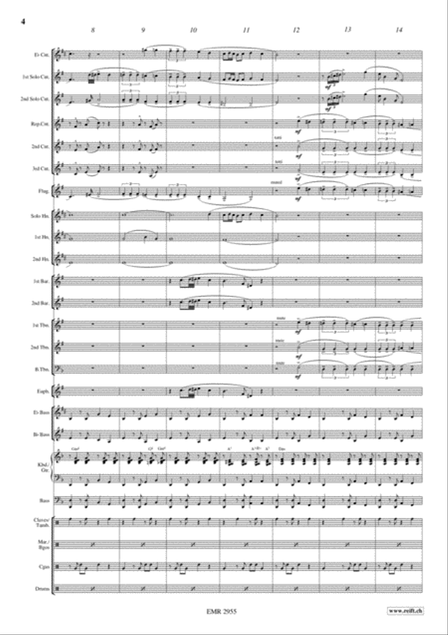 Romantic Rumba Brass Band scores gallery preview page 5