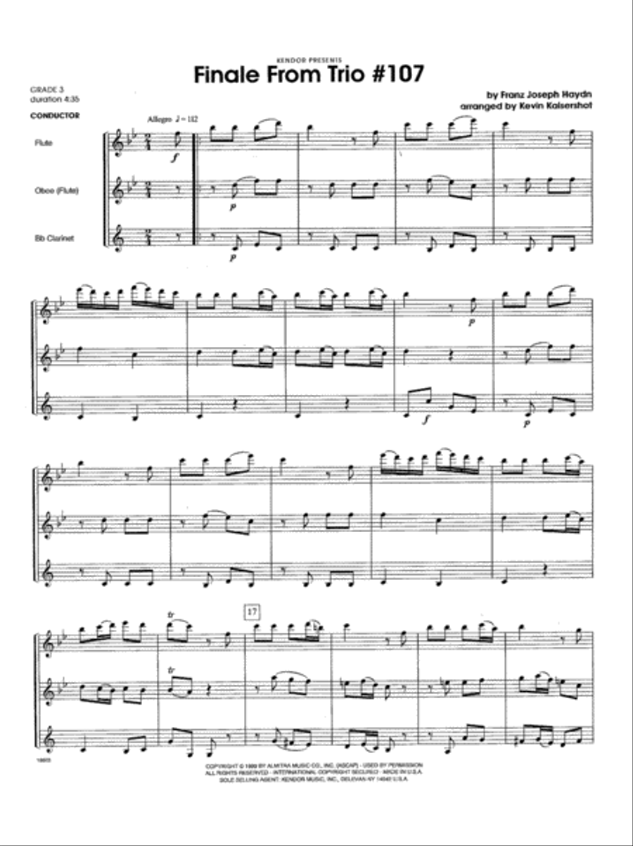 Finale From Trio #107 Finale From Trio #107 Clarinet Trio scores gallery preview page 2