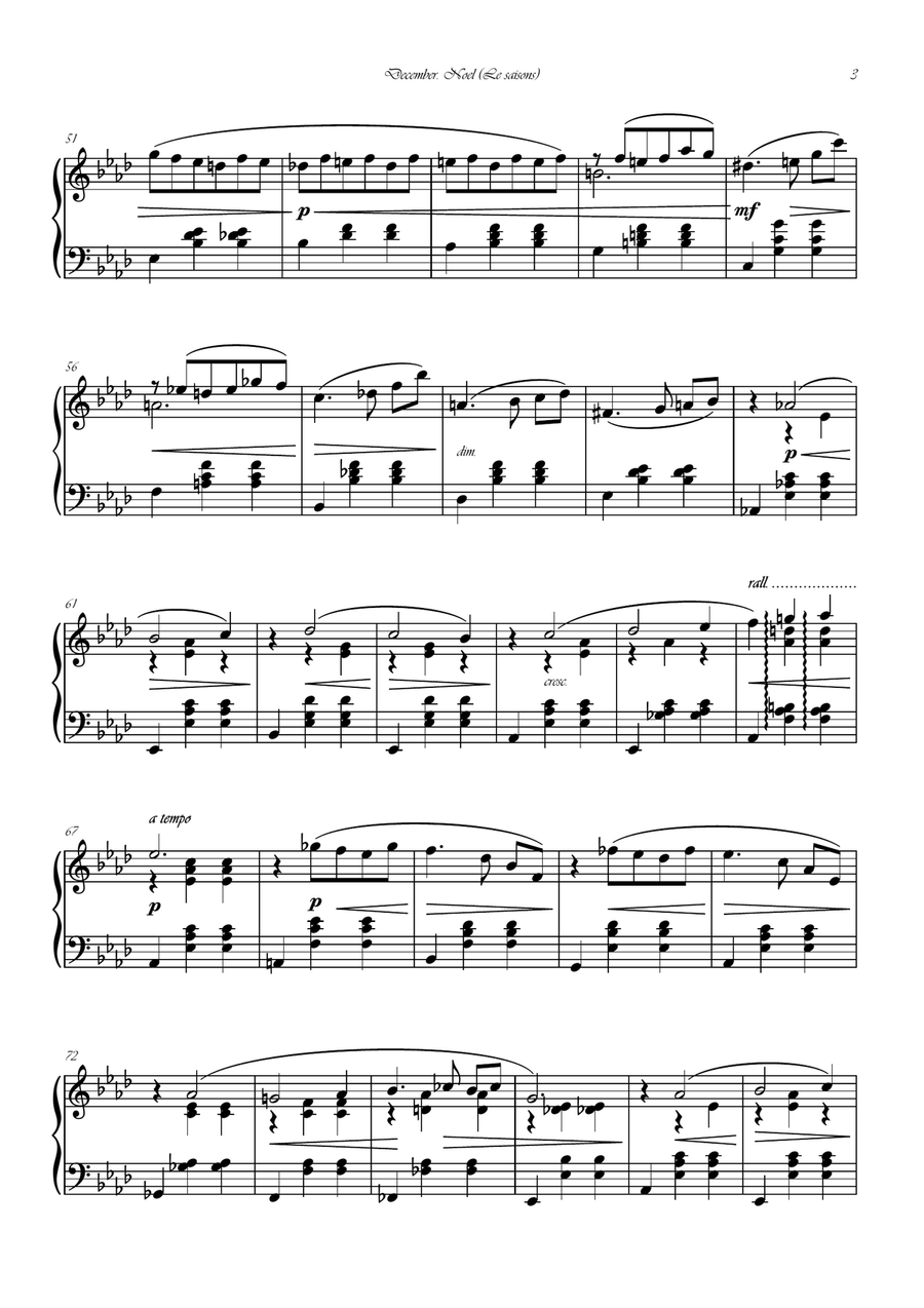 The season: December. Piano Walzer Piano Method scores gallery preview page 3