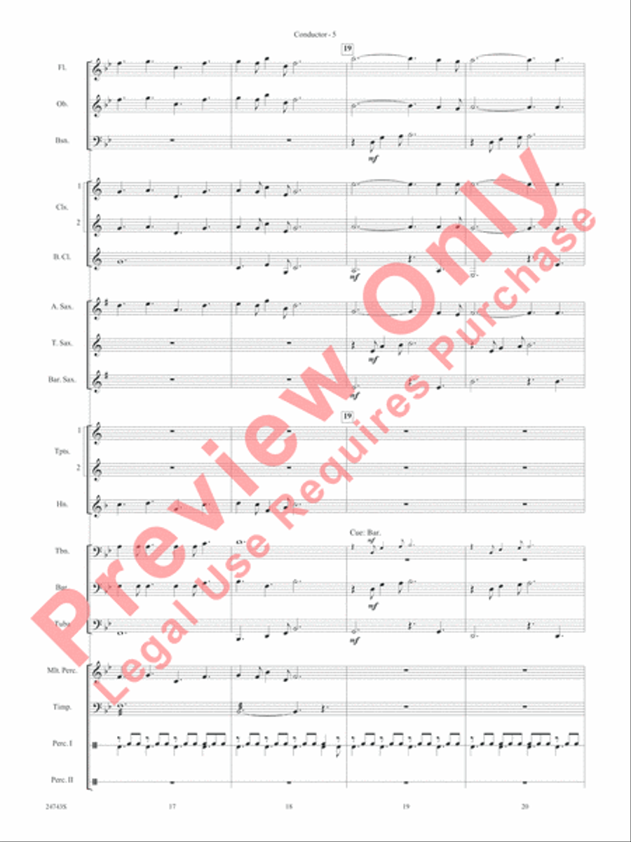 O Holy Night (Cantique de Noel) Concert Band scores gallery preview page 7