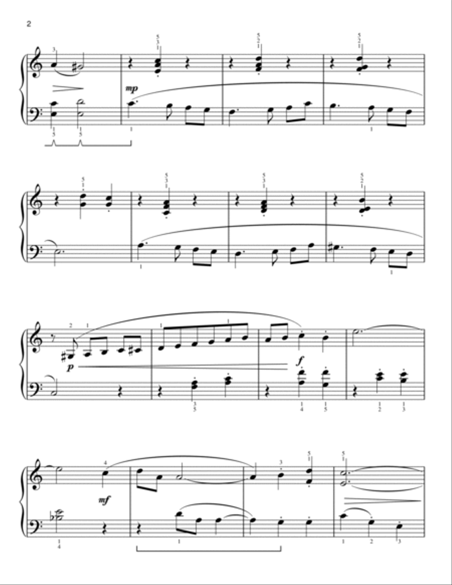 Fly Me To The Moon (In Other Words) [Classical version] (arr. Phillip Keveren) Easy Piano scores gallery preview page 2