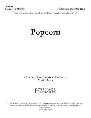 Book cover for Popcorn - Instrument Score and Parts