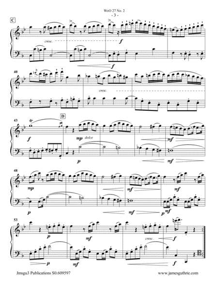 Beethoven: Duet WoO 27 No. 2 for Alto Flute & Cello image number null