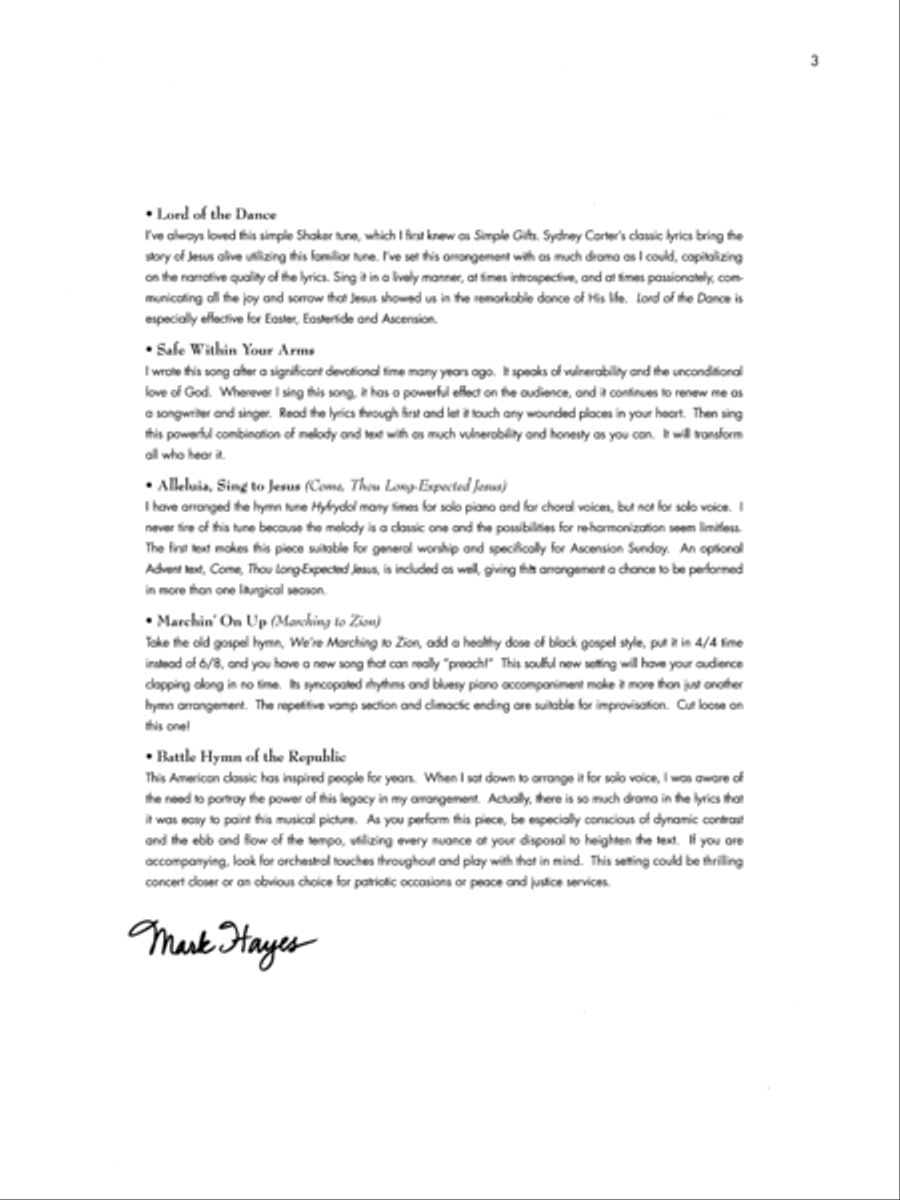 The Mark Hayes Vocal Solo Collection -- 10 Hymns and Gospel Songs for Solo Voice Voice Solo scores gallery preview page 5