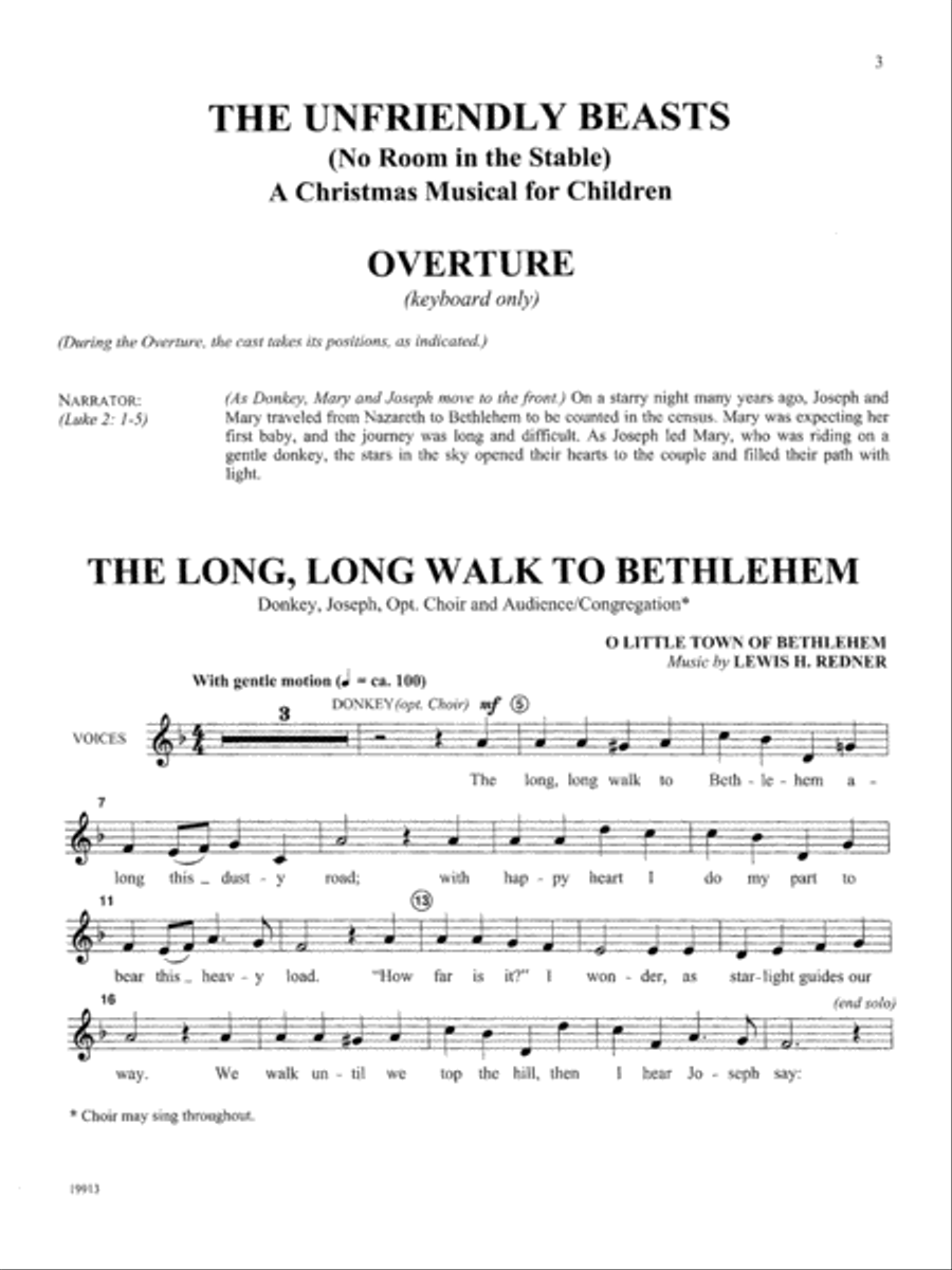 The Unfriendly Beasts (Performance Pack) Choir scores gallery preview page 3