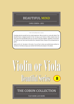 No.8 Beautiful Mind (Violin or Viola)