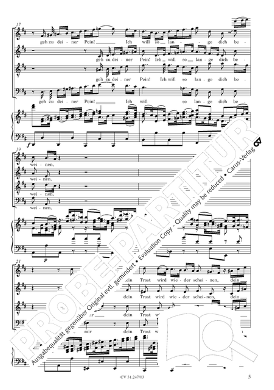 St. Mark Passion (Markus-Passion) 4-Part scores gallery preview page 6