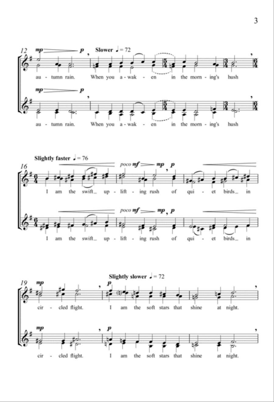 Do not stand at my grave and weep SSAA scores gallery preview page 2