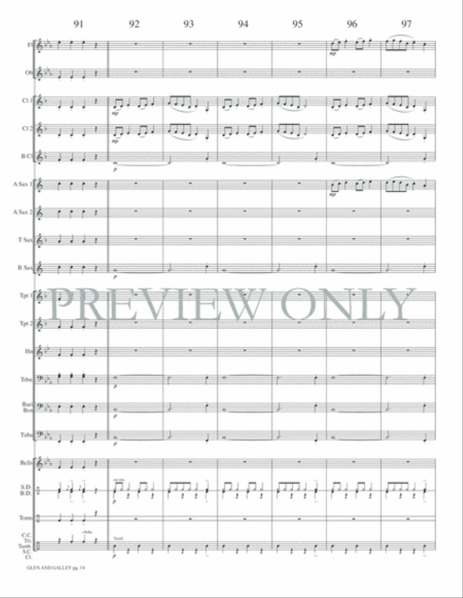 Glen and Galley Glen and Galley Concert Band scores gallery preview page 17