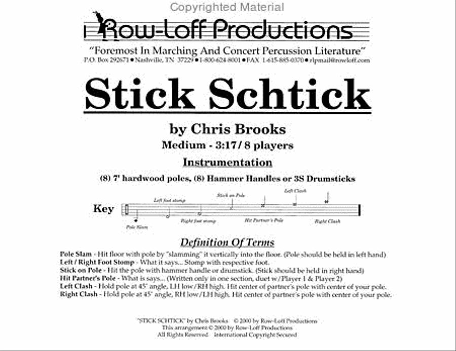 Stick Schtick Stick Schtick Percussion Ensemble scores gallery preview page 2