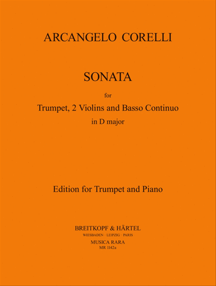 Sonata in D major Sonata in D major Trumpet Solo scores gallery preview page 1