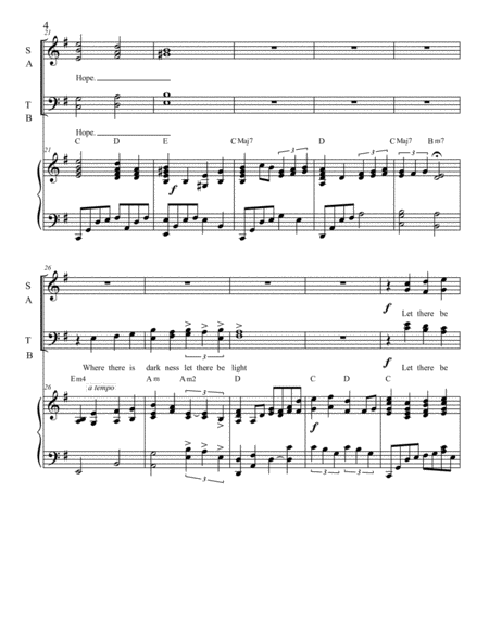 Lord Make Me An Instrument St Francis of Assisi SATB image number null