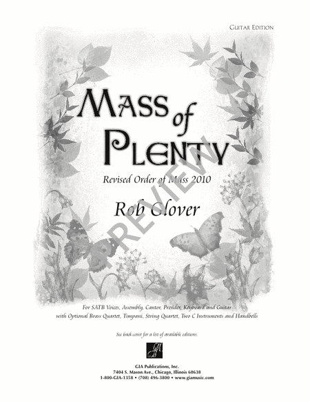 Mass of Plenty - Guitar edition