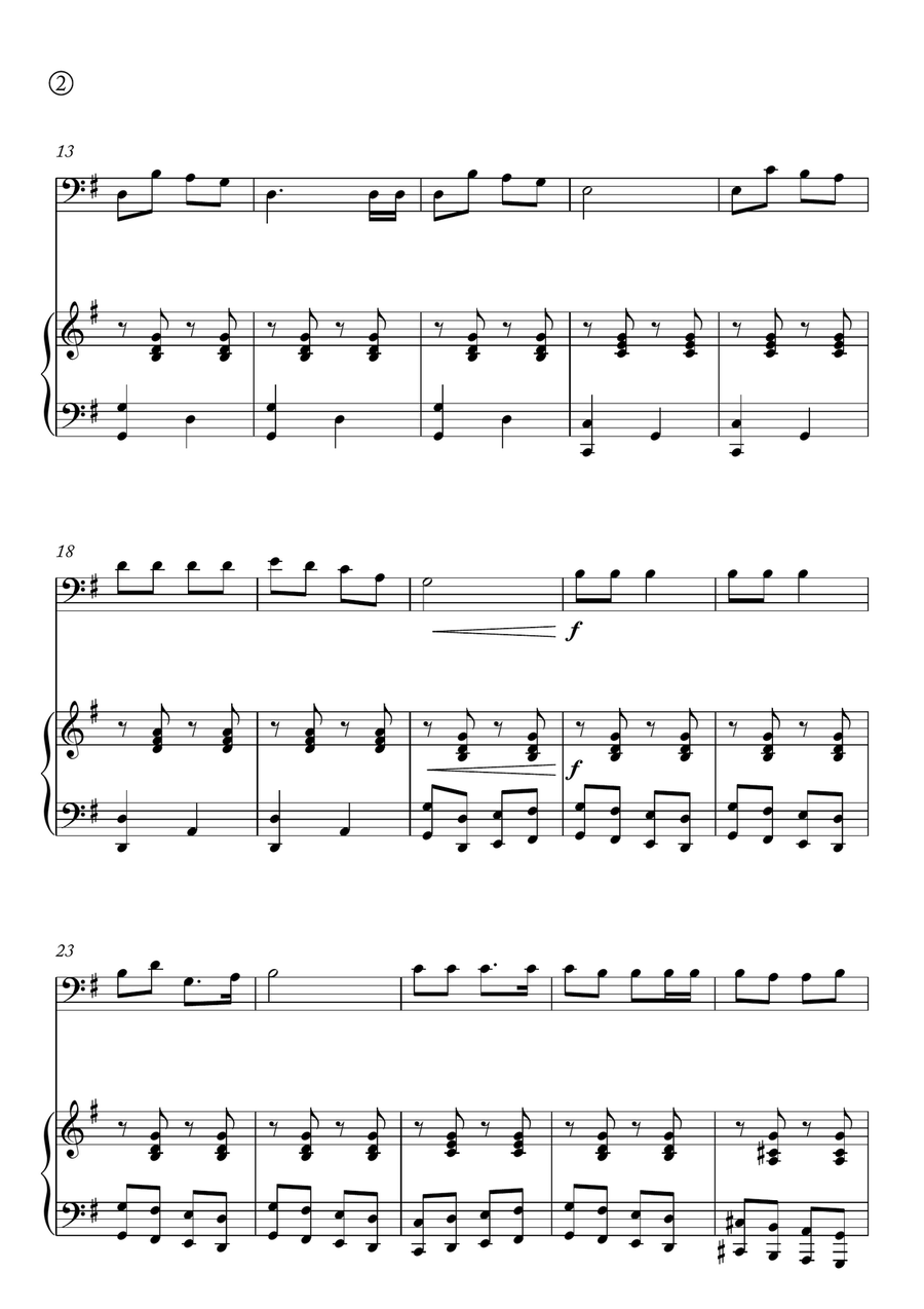 Jingle Bells Piano scores gallery preview page 2