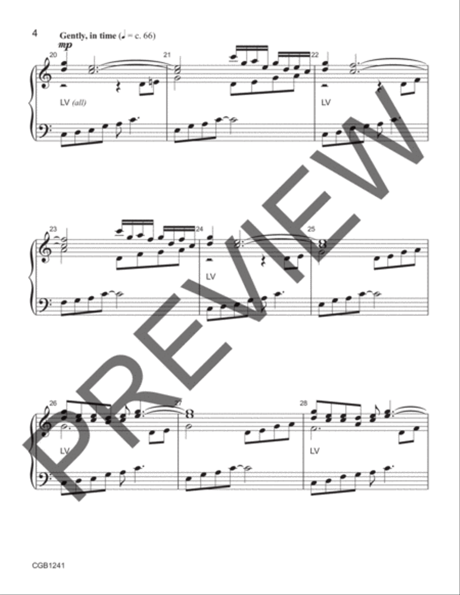 Thundersnow (3-7 octaves) by Cathy Moklebust Handbell Choir - Sheet Music page 4