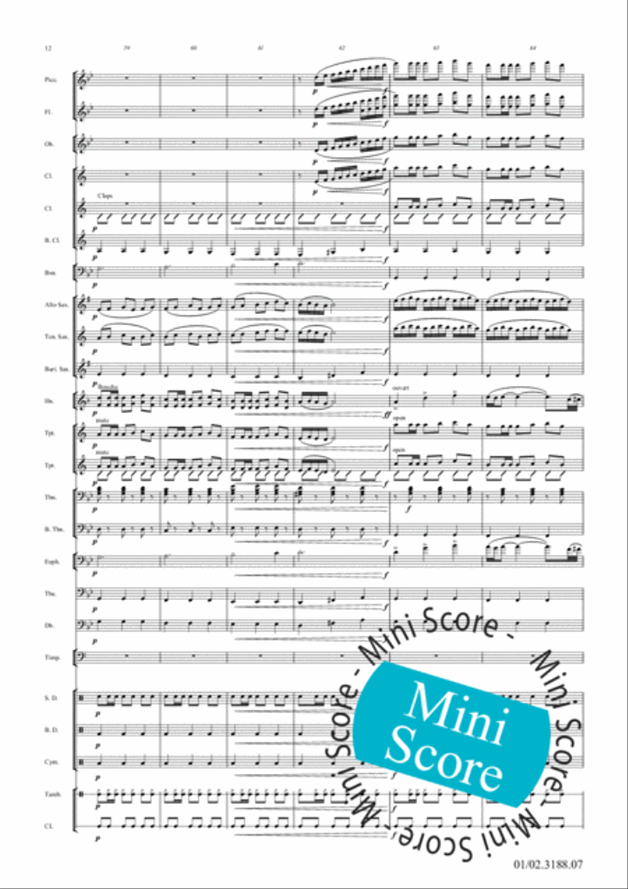 Augusto Alves Concert Band scores gallery preview page 16