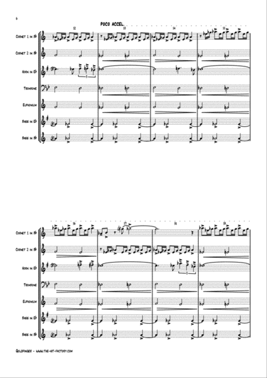 Goldfinger Goldfinger Euphonium scores gallery preview page 6