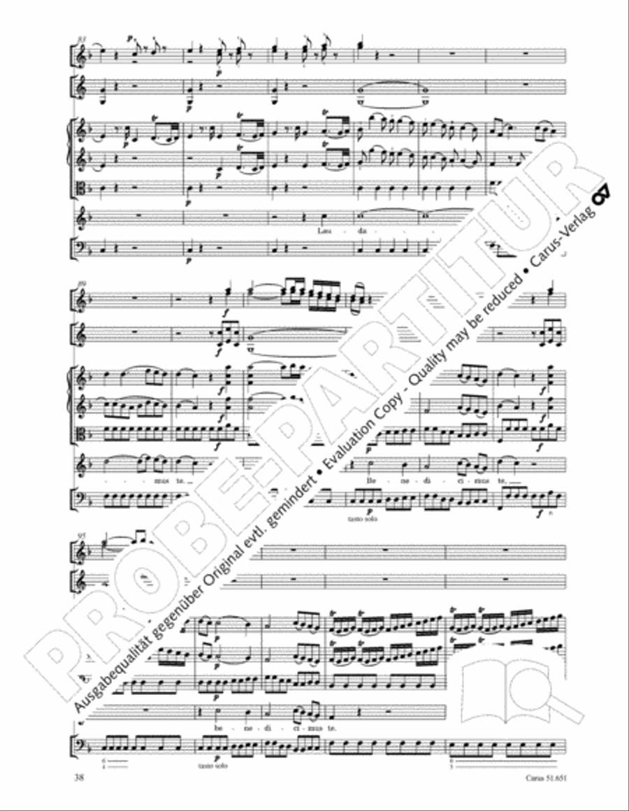 C Minor Mass, K. 427 (Missa in c KV 427) 4-Part scores gallery preview page 54