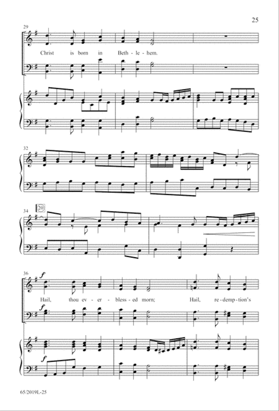 A Ceremony of Lessons and Carols - SATB Score with CD 4-Part scores gallery preview page 26