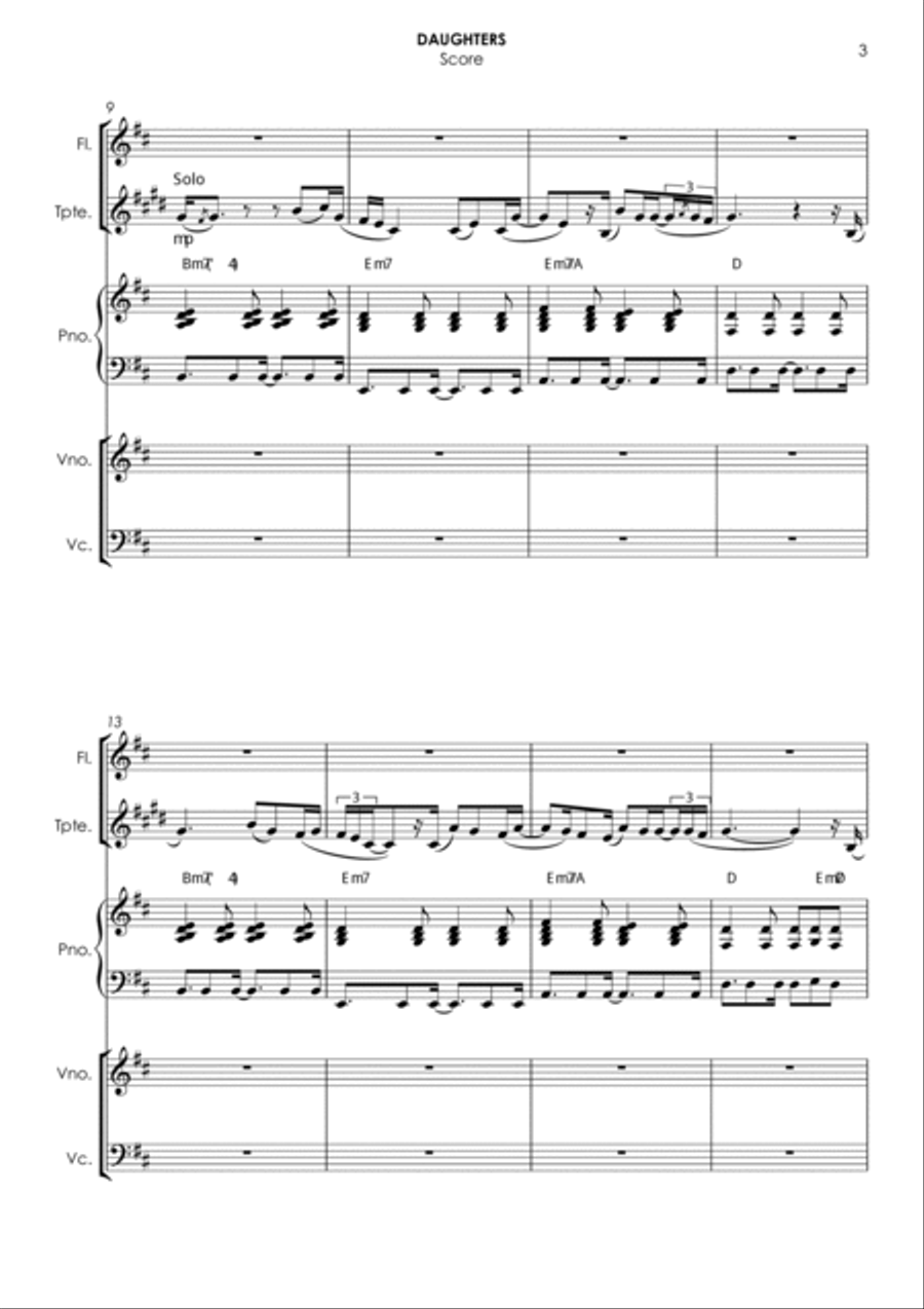 Daughters Small Ensemble scores gallery preview page 3