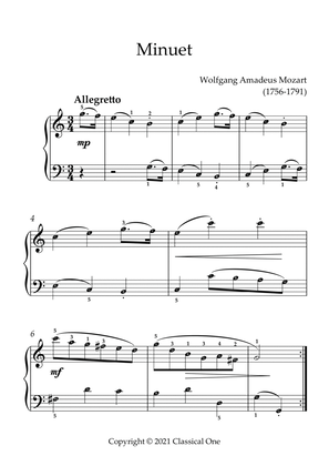 Book cover for Mozart - Minuet(With Note name)